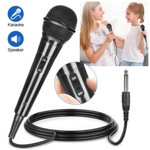 9.8ft Cable 6.5mm Dynamic Wired Microphone Karaoke Handheld Mic Singing Machine - Picture 1 of 14
