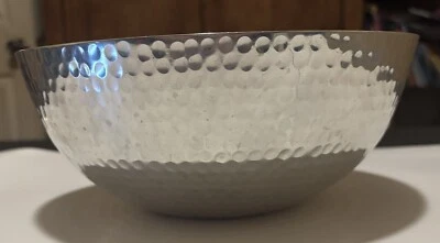 De colección, peltre martillado Wallace - cuenco de porcelana Foto 1 de 4