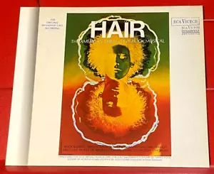 Hair Original Broadway Cast Album Cover Art PICTURE / PRINT 5.5" x 5" - Imagen 1 de 3