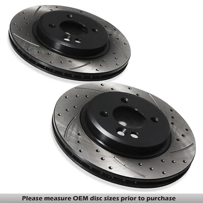 PAR DE DISCOS DE FRENO DELANTEROS RANURADOS PERFORADOS 276 MM PARA MINI ONE COOPER S R50 R52 R53 - Imagen 1 de 4