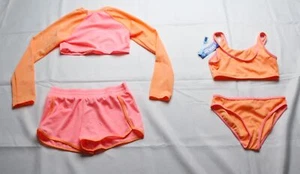Catalina Swimwear Girl's 4-Piece Short Bundles Swim Set EJ2 Tahiti Tide Size 10  - Picture 1 of 15