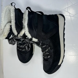 Sorel Whitney II Short Lace Winter Boots Women’s 6 Black Waterproof Winter - Picture 1 of 7