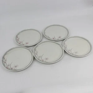 5er Set Royal Doulton Lambethware Fresh Flowers Mayfair 1983 Salatteller  - Bild 1 von 5