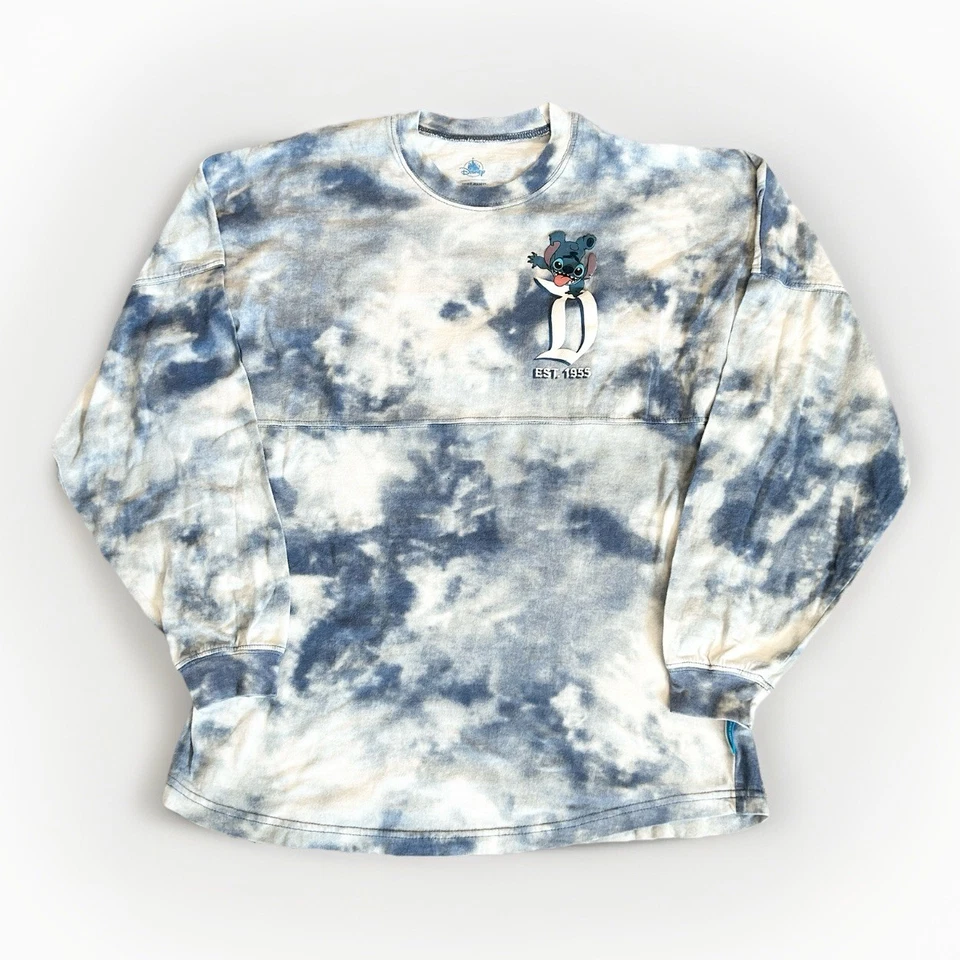 Camiseta Disneyland Resort Stitch Experiment 626 Spirit Adulto S Azul Tie Dye Vacay Foto 1 de 4