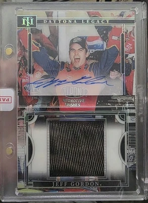 2023 National Treasures Jeff Gordon AUTO TIRE /49 #01/49 Daytona Legacy HOF - Image 1 of 3