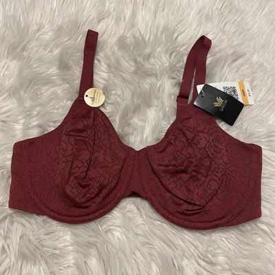 Бюстгальтер Wacoal 34DD внутренняя работа на косточках 855345 кордован задняя застежка НОВЫЙ - Изображение 1 из 4