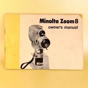 Vintage MINOLTA Zoom8 8mm Cine Movie Camera Bedienungsanleitung - Bild 1 von 2
