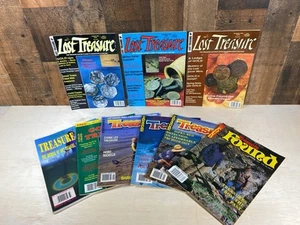 Mixed Lot of 9 Vtg Metal Detecting Treasure Hunting Magazines 1992 1993 - Picture 1 of 11