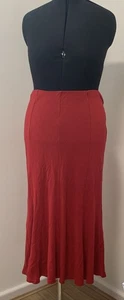 Bonmarche Ladies Size 14 UK Long Red Skirt - Picture 1 of 9