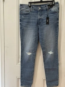 Express Men's Blue Skinny Hyper Stretch Jeans 34x32 New - Picture 1 of 10