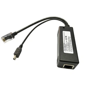 Adaptateur répartiteur PoE actif Power-over Ethernet 48V vers 5V IEEE 802.3af - Photo 1/6