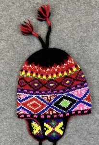 POLO Ralph Lauren RLX Tejido a Mano Suiza Deportista Patchwork Lana Azteca Sombrero - Imagen 1 de 12