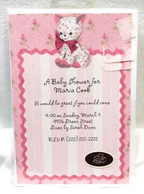 Hallmark Invitations Kit Party Express Baby Shower Vintage 10 Pack w/ Envelopes - Image 1 of 4