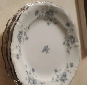 Johann Haviland Bavaria Germany Blaue Girlande 18-teiliges Set Silberrand - Bild 1 von 5