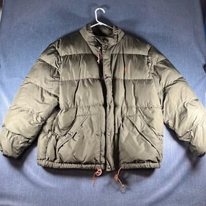 Polo Ralph Lauren Mens Puffer Jacket Size 2XL Green Logo Pockets Water-Resistant - Picture 1 of 13