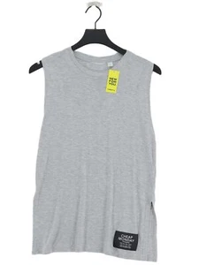 Cheap Monday Women's T-Shirt XS Grey 100% Viscose Sleeveless Crew Neck Basic - Picture 1 of 5