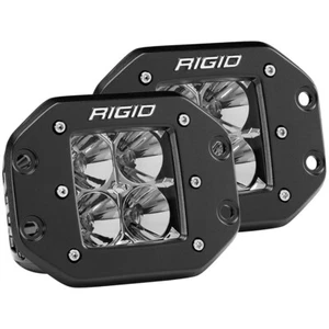 RIGID D-Series PRO Flood Flush Mount LED Lights Clear Bulbs Set of Two 212113 - Bild 1 von 1