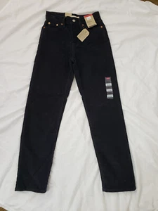 Men's Levi Corduroy Pants, Black 24x28, 27x28 NWT, SHIPS FREE - Picture 1 of 4