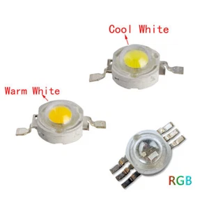 COB LED Chip bead 1W 3W 5W Beads DC 3V SMD PCB High Power Warm Cool White Light - Picture 1 of 10