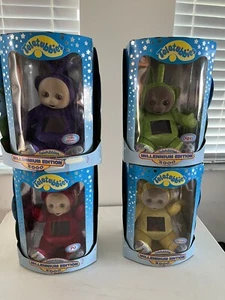 Extremely Rare Teletubbies Millennium Edition 2000 - Complete Set of 4 MIMB - Picture 1 of 6