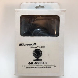 Logitech Microsoft Lifecam Vx-1000 webcam . *NOT Tested* Complete With Software - Picture 1 of 3