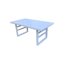 Amicasa Table Basse 95x55cm Loren Aluminium Blanc 2638083000976