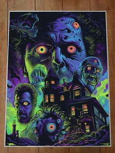 Gruseliges Horrorposter Neonfarben 18x24 Zoll - Bild 1 von 1
