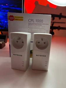 Netgear, Powerline, adattatore PLP1000 100FRS, bianco CPL 1000 Mbps, Ethernet - Foto 1 di 3
