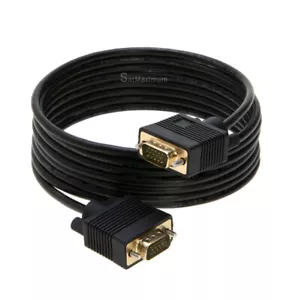 Cavo monitor TV VGA/SVGA 25 PIEDI maschio a maschio cavo video 15 PIN - Foto 1 di 4