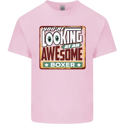 Youre Looking at an Awesome Boxer Boxeo Niños Camiseta Niños Niñas Foto 1 de 4