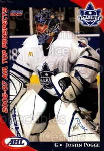 2006-07 AHL Top Prospects #45 Justin Pogge - Picture 1 of 1