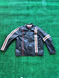 Wilsons M. Julian Leather Jacket Men’s XL Red White Black Moto Racer Vintage - Picture 1 of 4