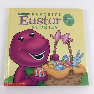Barney's Favorite Easter Stories Hardcover Book Scholastic Holiday Vintage 2001 - Imagen 1 de 7