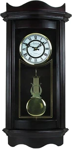 25 Zoll Glockenspiel Pendel Wanduhr in verwitterter Schokolade Kirsche Finish - Bild 1 von 2