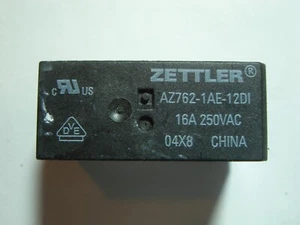 1x Relay 12V 1xEIN 16A 250V zettler AZ762-1AE-12DI #11-118/9 - Picture 1 of 5