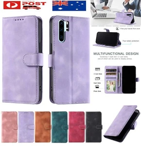 Flip Leather Wallet Case for Huawei P40 Lite Nova 7i Honor 20e Shockproof Cover - Picture 1 of 18