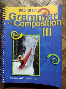 Abeka Grammar and Composition III Teacher Key Book 4th edition - Imagen 1 de 1
