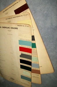 1954 Cadillac car color Paint Chips set -Dupont- Used - Picture 1 of 2