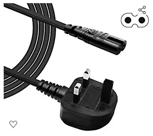 Figure of 8 Mains C7 Power Cable For HP Desk Je 1010 1112 2130 3755 Printer 1.5M - Picture 1 of 6