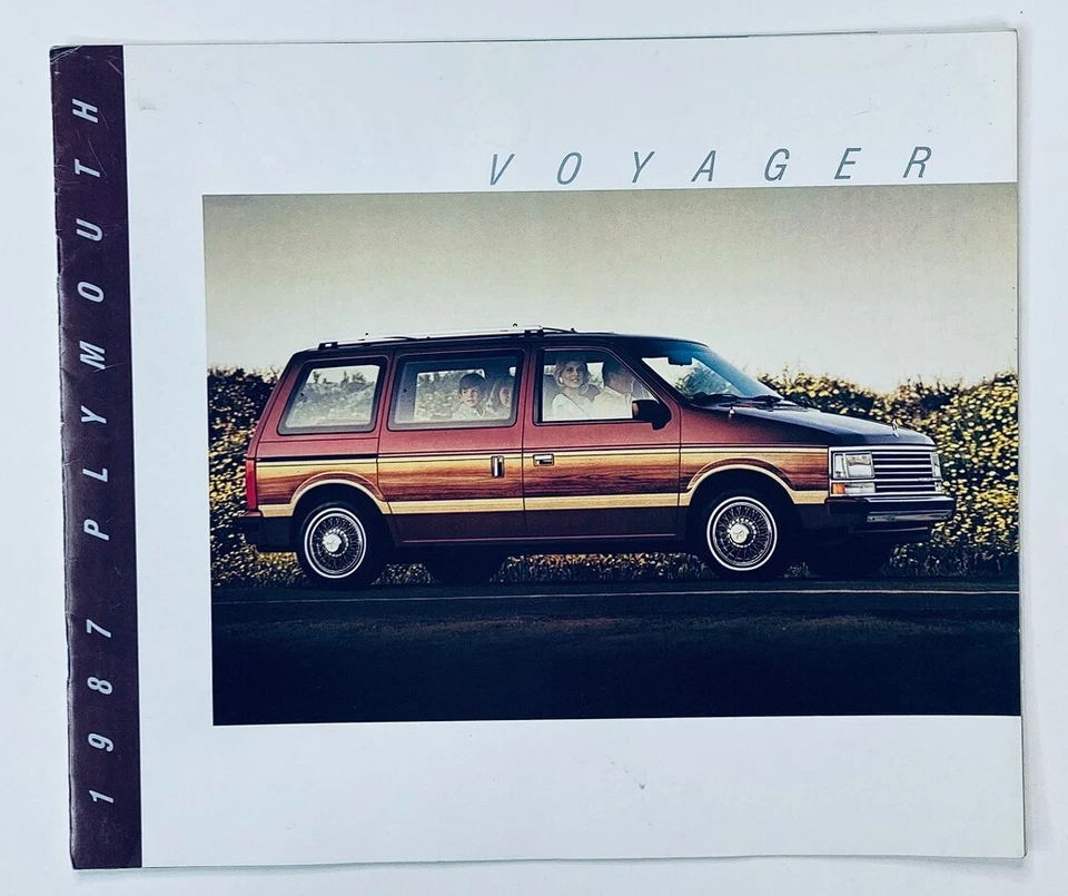 Plymouth Voyager 1987 distribuidor sala de exposición folleto de ventas guía catálogo Foto 1 de 1