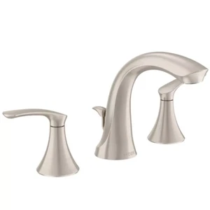MOEN Darcy 8 in. High-Arc Bathroom Faucet in Spot Resist Brushed Nickel - Picture 1 of 3