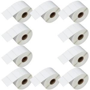 Etiquetas térmicas directas de 10 rollos de 2''x1"" para Zebra LP2824 2844 ZP450 GX420D - Imagen 1 de 24