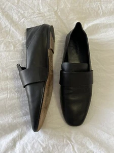 VINCE | Women’s SZ 7.5 | Black HARRIS Leather Loafers | Convertible Mules - Picture 1 of 11