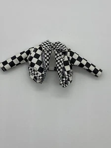 LOL Suprise OMG Moda Muñeca Ropa Neonlicious CHAQUETA ABRIGO A CUADROS BLANCO Y NEGRO - Imagen 1 de 4