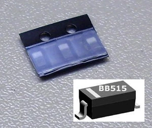 3 Stück BB 515 (BB515)  Kapazitäts-Dioden / SOD-123 / UHF-VHF (M2815) - Picture 1 of 1