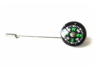 Compass Tie Clip Miniblings Pin Travel Traveln 2cm - Picture 1 of 5