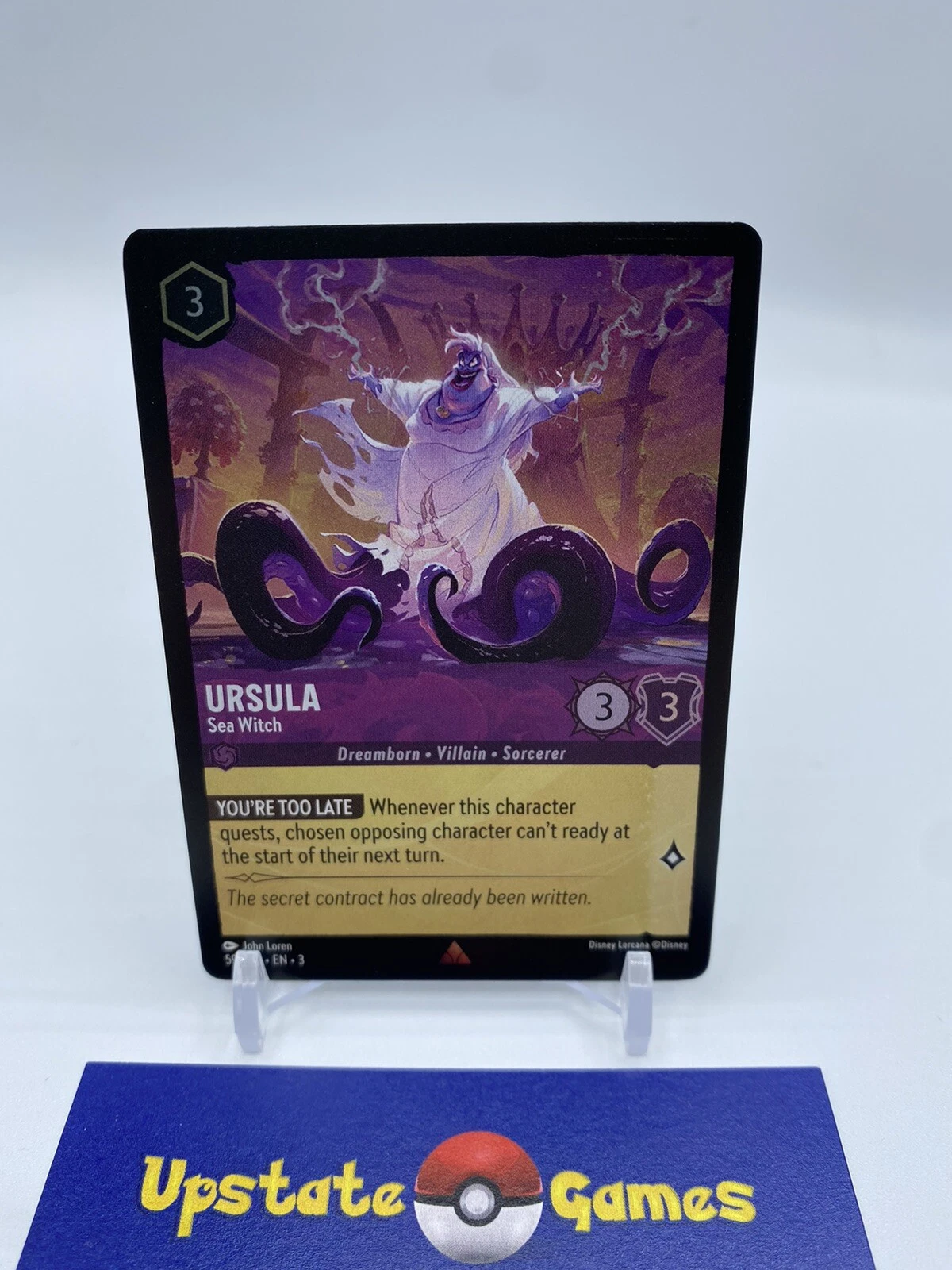 x1 Ursula - Sea Witch - 59/204 - Rare - Cold Foil Lorcana Into the Inklands M/NM