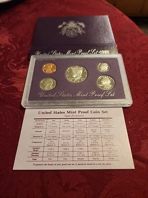 1992 Clad Proof Set U.S. Mint Original Government Packaging OGP COA☆☆ Errors Too - Image 1 of 4