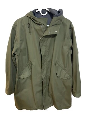 Trench coat longo masculino Uniqlo XS verde oliva - Imagem 1 de 4