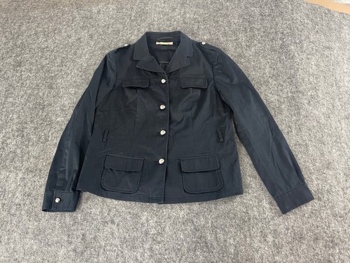 Michael Kors Blazer Jacket Women’s Size 10 Button Up Black Sport Coat N38